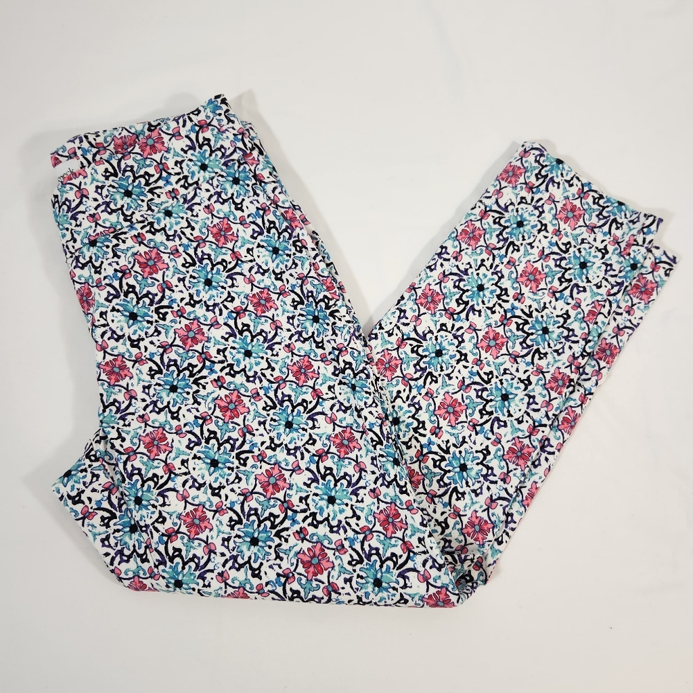 Peck & Peck Ankle Pant Floral Size 12